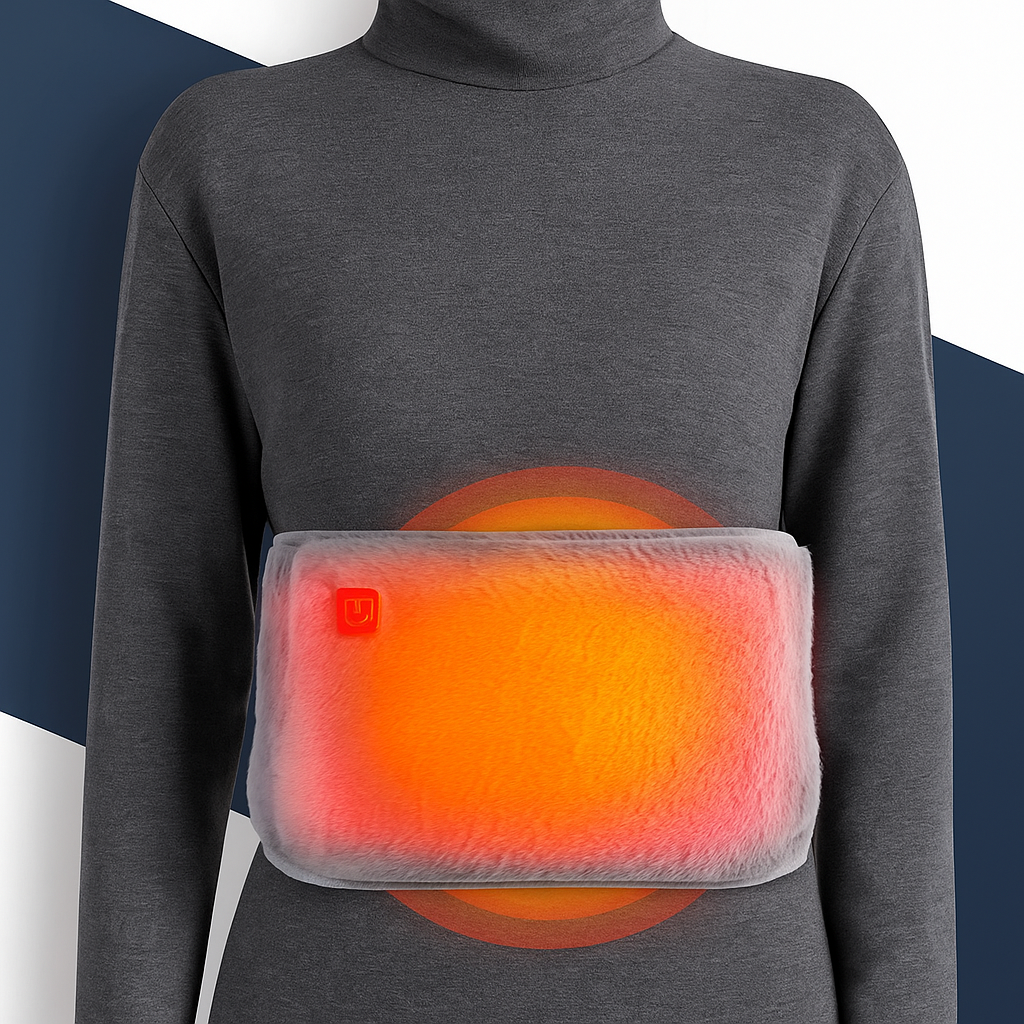 Warm & Fluffy Pain Relief Belt – Electric Pad for Soothing Period & Lower Back Pain