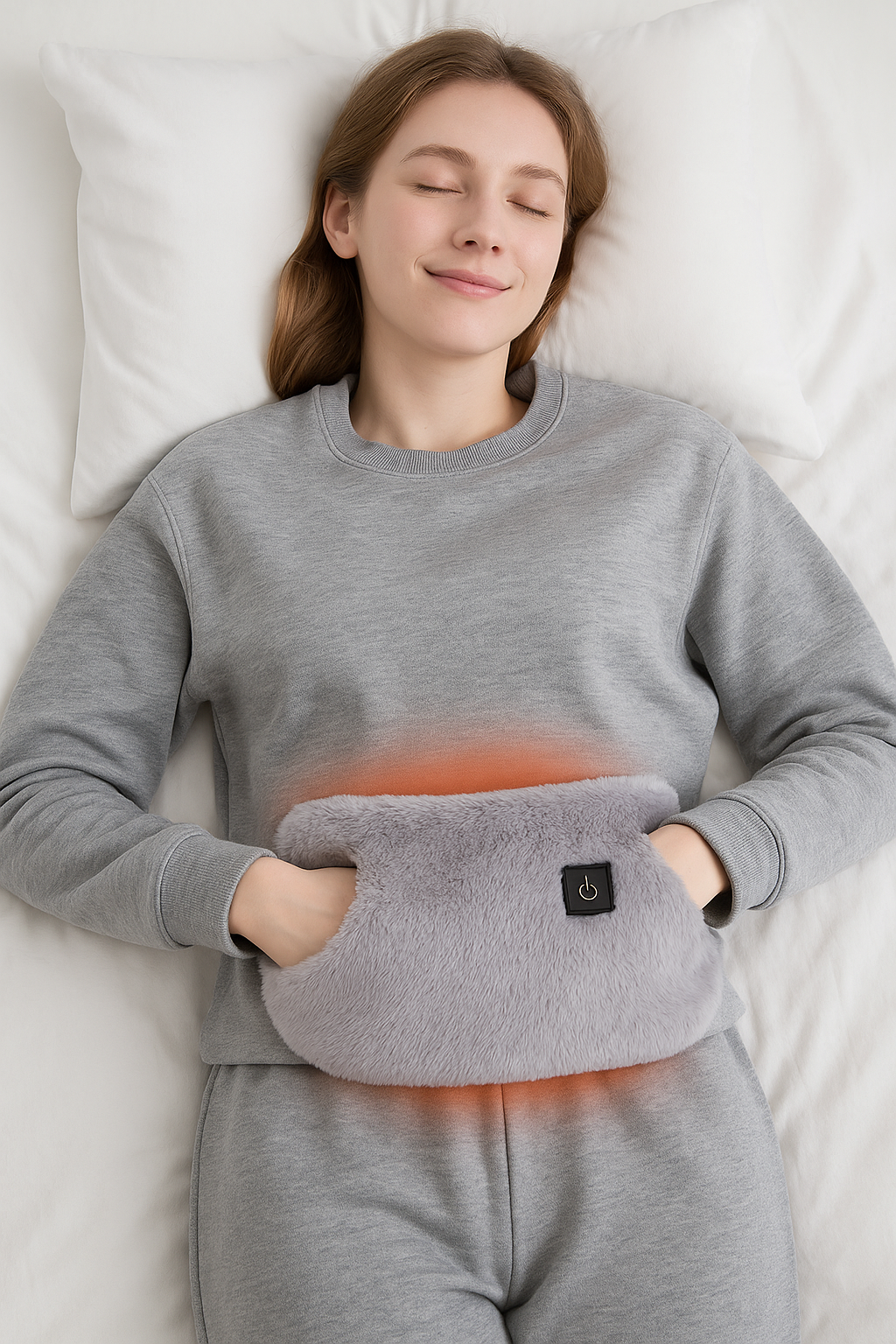 Warm & Fluffy Pain Relief Belt – Electric Pad for Soothing Period & Lower Back Pain